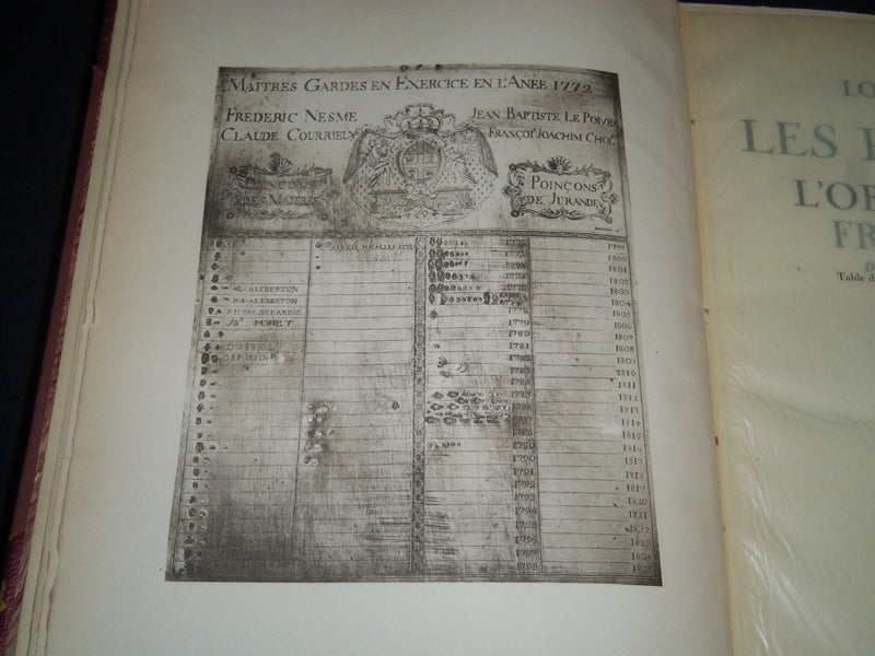 1928 LES POINCONS DE L'ORFEVRERIE FRENCH VOLUME - GREAT PLATES -FOLD OUTS - Z 53