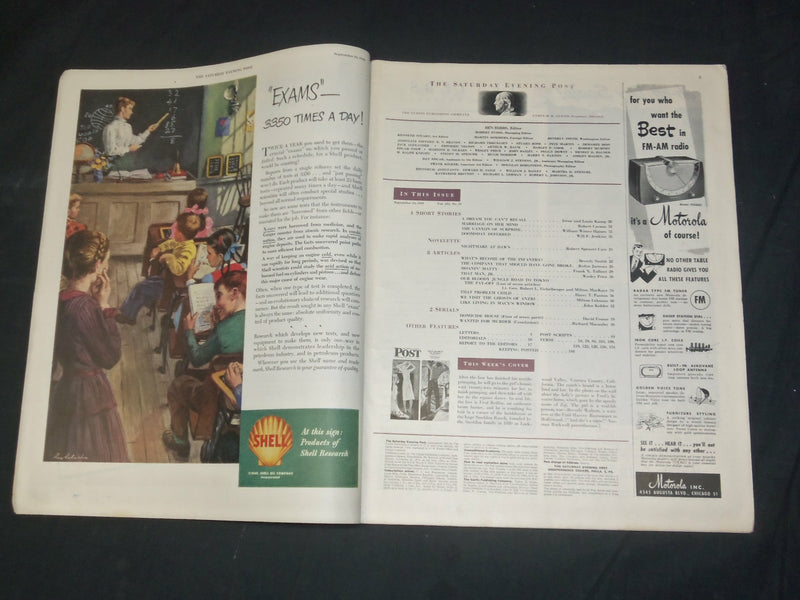 1949 SEP 24 THE SATURDAY EVENING POST MAGAZINE - NORMAN ROCKWELL COVER- SP 2484Q