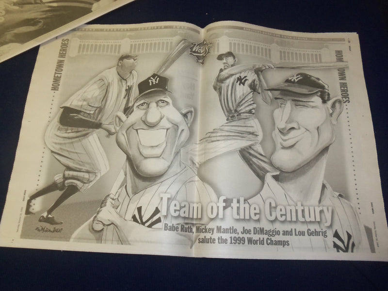 1999 OCT 30 NY DAILY NEWS NEWSPAPER - NY YANKEES TICKER TAPE PARADE - NP 4066