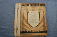 1928 FEBRUARY RADIO ENGINEERING MAGAZINE - BATTERY SET COVER - ST 1766Z