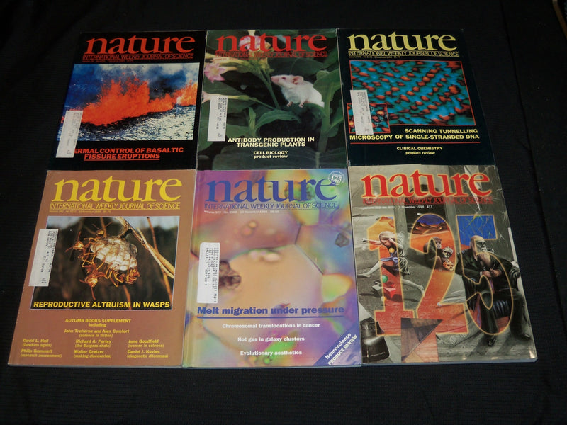 1989-1995 NATURE MAGAZINE LOT OF 30 ISSUES - NICE COVERS & PHOTOS - O 2804