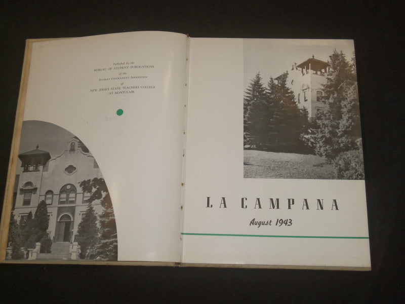 1943 AUGUST NEW JERSEY STATE TEACHERS COLLEGE YEARBOOK - MONTCLAIR, NJ - YB 2174