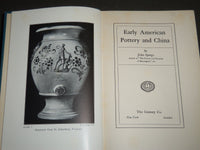 1926 EARLY AMERICAN POTTERY AND CHINA BOOK BY JOHN SPARGO - KD 3781