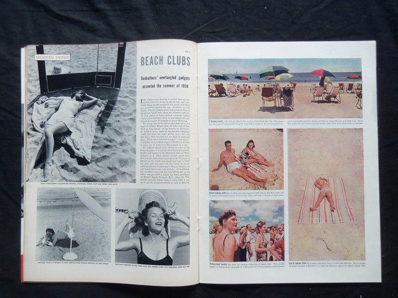 1938 AUGUST 29 LIFE MAGAZINE - GOODBY TO SUMMER - L 93