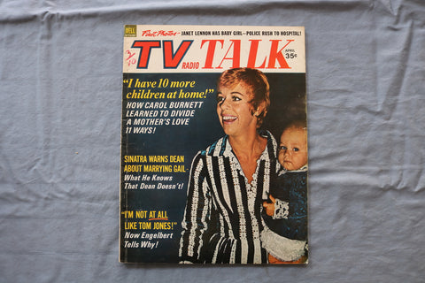 1970 APRIL TV RADIO TALK MAGAZINE - CAROL BURNETT COVER - E 18681