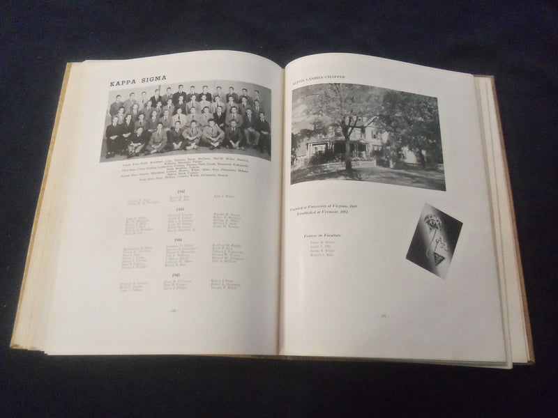 1943 ARIEL UNIVERSITY OF VERMONT YEARBOOK - BURLINGTON, VERMONT - YB 2851