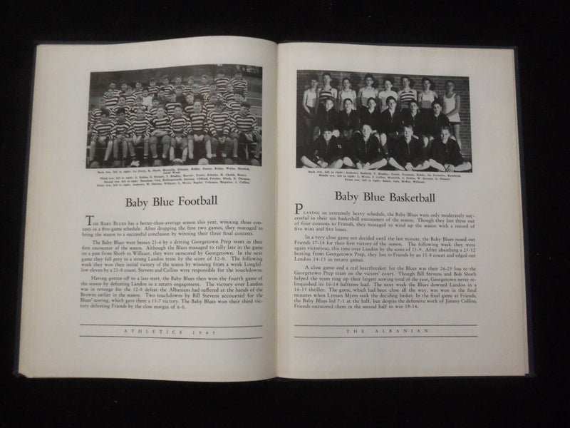 1945 THE ALBANIAN ST. ALBANS SCHOOL YEARBOOK - WASHINGTON, D.C. - YB 3157
