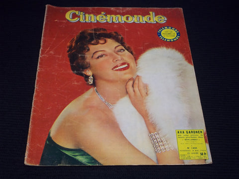 1954 MAY 14 CINEMONDE MAGAZINE - AVA GARDNER COVER - E 24808
