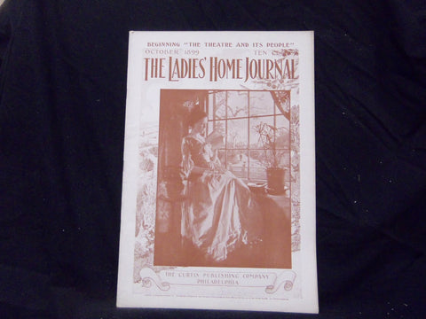 1899 OCTOBER LADIES' HOME JOURNAL MAGAZINE - GREAT ILLUSTRATIONS & ADS - ST 1595