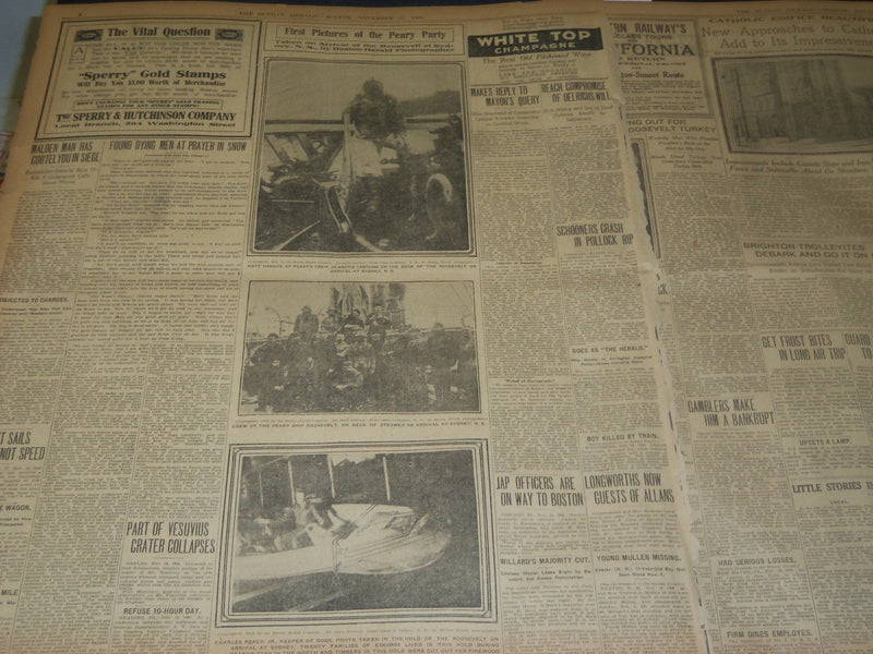 1906 NOVEMBER 25 THE BOSTON HERALD - YALE BEATS HARVARD 6-0 PEARY - BH 126