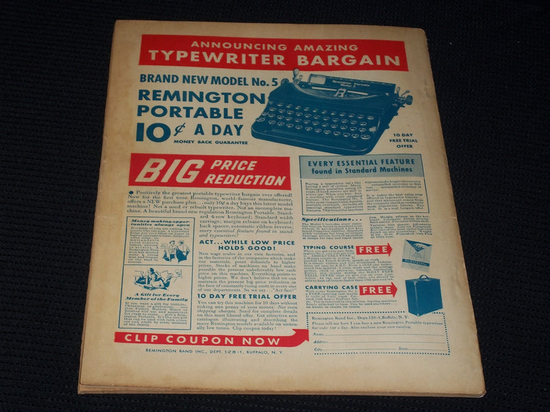 1935 JANUARY FLYING ACES MAGAZINE ILLUSTRATED FRONT COVER - E 159