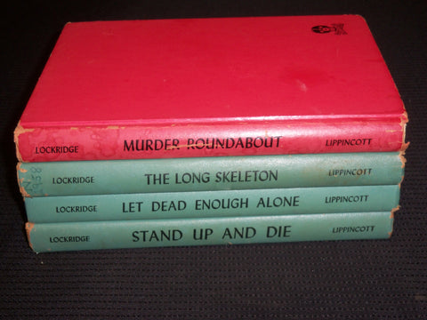 1953-1966 RICHARD & FRANCES LOCKRIDGE MYSTERY NOVELS LOT OF 4 - KD 3409O