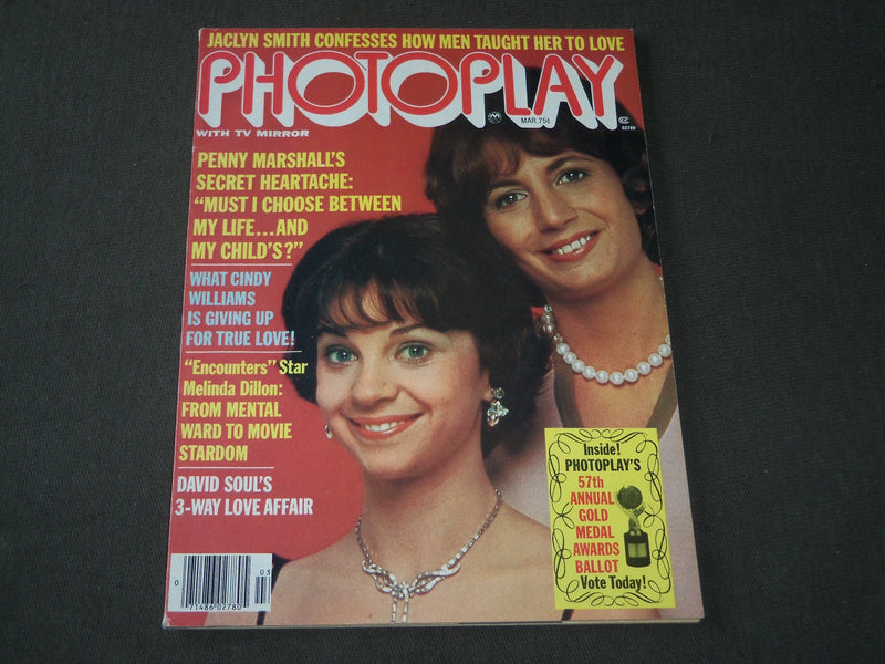 1978 MARCH PHOTOPLAY MAGAZINE - CINDY WILLIAMS COVER - CW 963