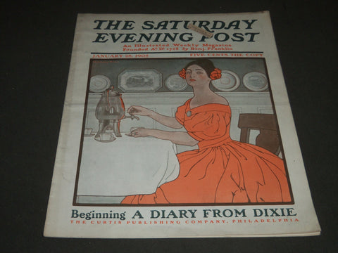 1905 JANUARY 28 THE SATURDAY EVENING POST MAGAZINE - ILLUSTRATED COVER - SP 760