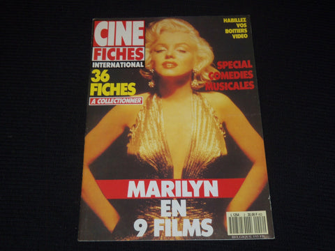 1991 APRIL 15 CINE FICHES MAGAZINE - MARILYN MONROE - RARE - E 17057