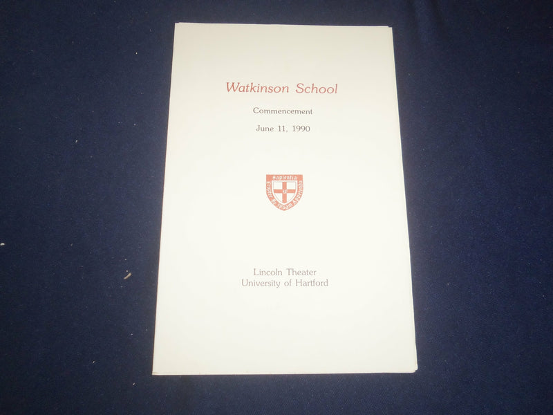 1990 WATKINSON SCHOOL YEARBOOK - HARTFORD, CONNECTICUT - YB 2384