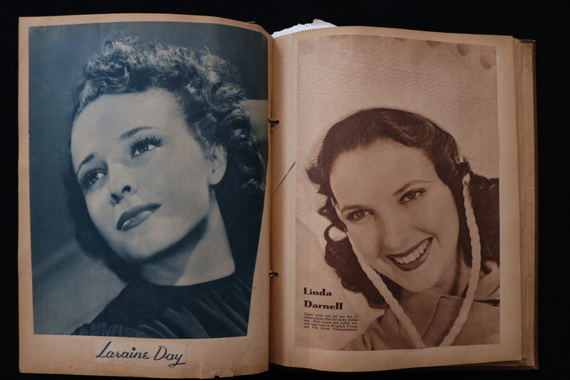 1930'S MOVIE STARS SCRAPBOOK - BETTE DAVIS - GARY COOPER - E 24876