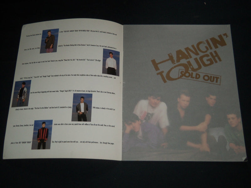 1989 NEW KIDS ON THE BLOCK HANG IN TOUGH PROGRAM - GREAT PHOTOS - SP 3242D