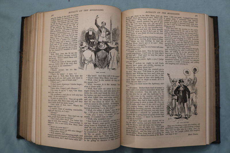 1884-1885 THE CENTURY MAGAZINE BOUND VOLUME - HUCKLEBERRY FINN - KD 9675