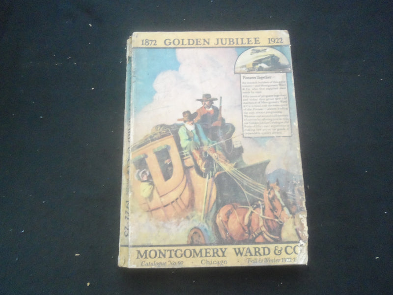 1922-23 FALL AND WINTER MONTGOMERY WARD CATALOG - GREAT FASHION - R 92Y