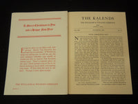 1933-1935 THE KALENDS OF WILLIAMS & WILKINS CO. MAGAZINES LOT OF 18 - O 2825E