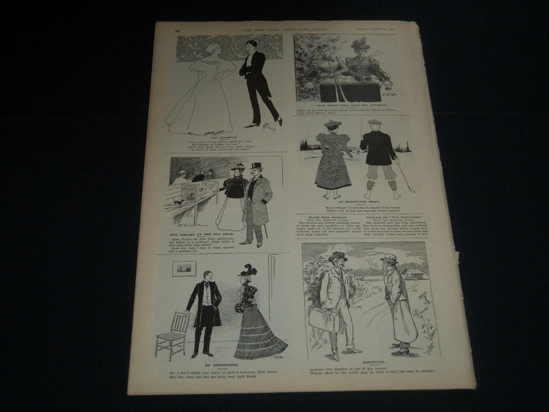 1897 MARCH 14 NEW YORK TIMES ILLUSTRATED MAGAZINE - GROVER CLEVELAND - NP 3864