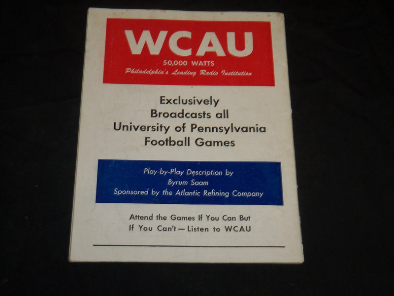 1944 OCTOBER 28 NAVY VS. PENNSYLVANIA FOOTBALL PROGRAM - NICE PHOTOS - J 5762