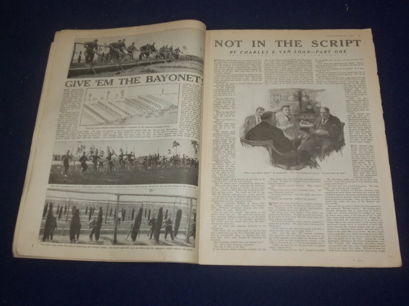 1917 SEPTEMBER 1 COLLIER'S MAGAZINE - NOT IN THE SCRIPT BY C. VAN LOAN - ST 6720