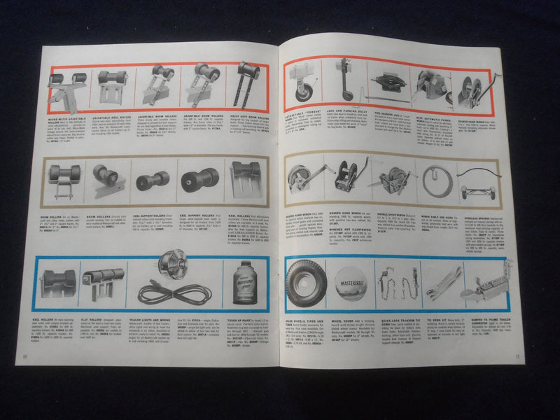 1961 MASTERCRAFT BOAT TRAILERS CATALOG - J 8407