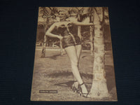1950'S ECRAN MAGAZINE - MARILYN MONROE BACK COVER - CLARK GABLE - E 17074