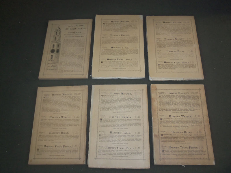 1882 HARPER'S MONTHLY MAGAZINE - LOT OF 11 - STORIES & ILLUSTRATIONS - WR 700F