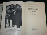 1956 MEN & POWER 1917-1918 HARDCOVER BOOK BY LORD BEAVERBROOK - KD 6933