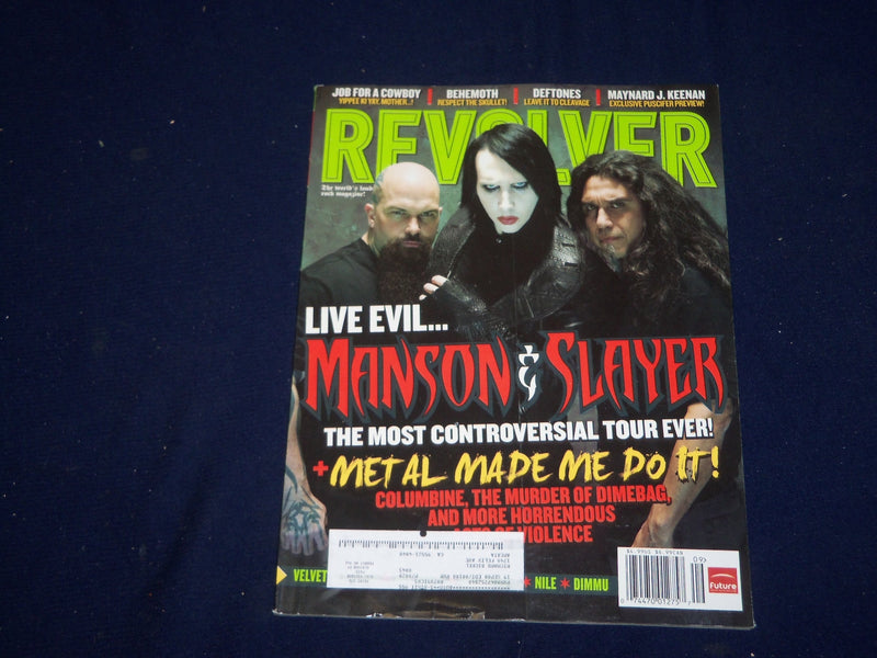 2007 SEPTEMBER REVOLVER MAGAZINE - SLAYER AND MARILYN MANSON - SP 9947