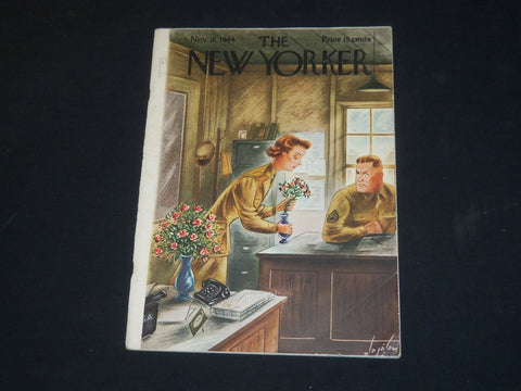 1944 NOVEMBER 18 THE NEW YORKER MAGAZINE - ILLUSTRATED COVER - NY 109