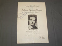 METROPOLITAN OPERA SINGER RICHARD TUCKER 8 X 10 AUTOGRAPHED PHOTO - J 4073