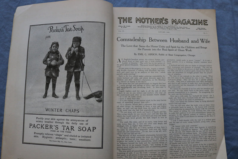 1909 JANUARY THE MOTHER'S MAGAZINE - GREAT ILLUSTRATIONS & STORIES - ST 1000I