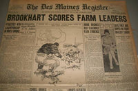 1929 OCTOBER 15 DES MOINES REGISTER NEWSPAPER PHILADELPHIA WORLD SERIES - NP 799