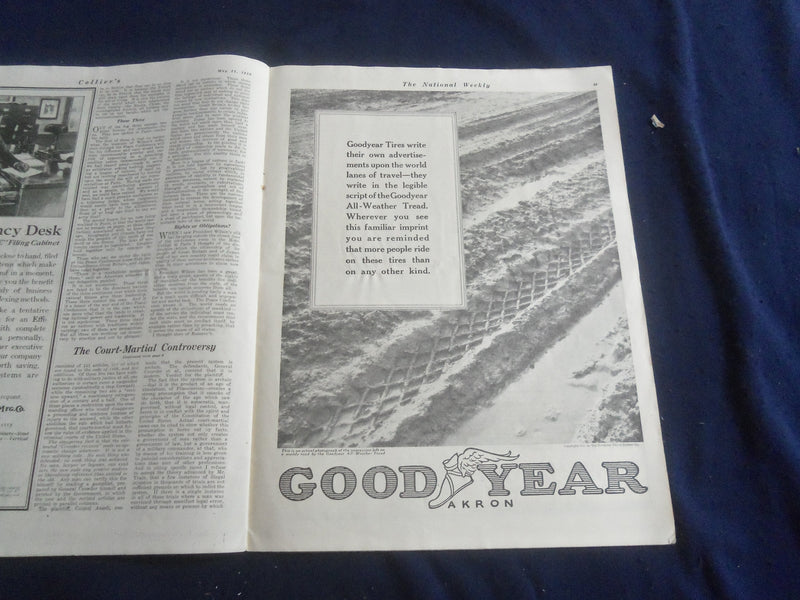 1919 MAY 31 COLLIER'S MAGAZINE -RICHARD W. CHILD UNDER THE PEACE TABLE- SP 6749A