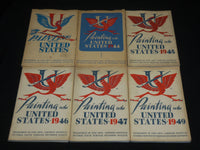 1943-1949 PAINTING IN THE UNITED STATES MAGAZINE LOT OF 6 - CARNEGIE - O 2366O