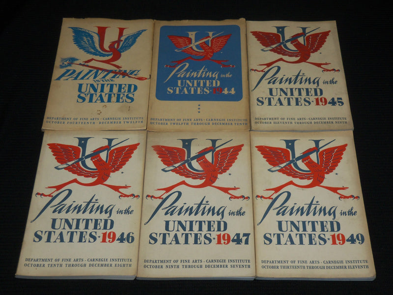 1943-1949 PAINTING IN THE UNITED STATES MAGAZINE LOT OF 6 - CARNEGIE - O 2366O