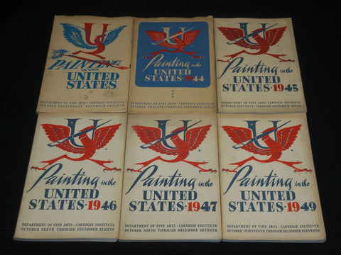 1943-1949 PAINTING IN THE UNITED STATES MAGAZINE LOT OF 6 - CARNEGIE - O 2366O