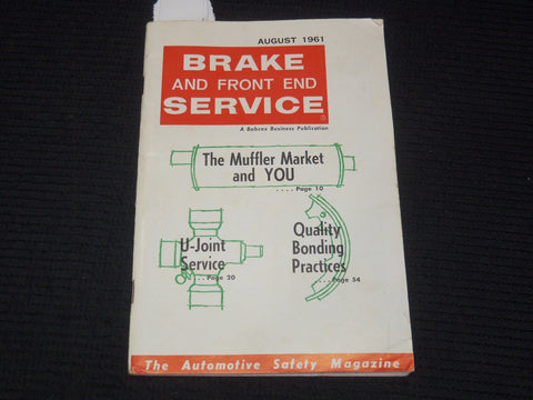 1961 AUGUST BRAKE AND FRONT END SERVICE MAGAZINE - U JOINT SERVICE - K 2645
