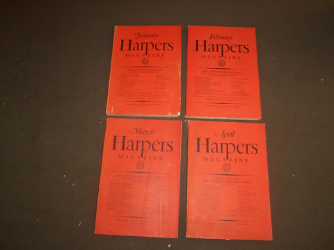 1931-33 HARPER'S MONTHLY MAGAZINE - LOT OF 10-STORIES & ILLUSTRATIONS - WR 1000E