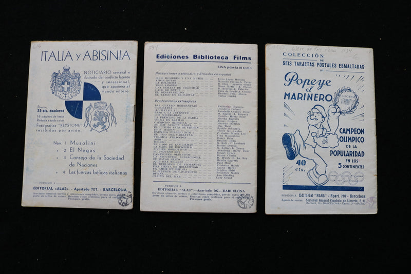 1920'S-1930'S BIBLIOTECA FILMS STORY BOOKS - SOFTCOVER - SPANISH - K 1981
