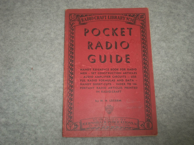 1936 POCKET RADIO GUIDE - N.H. LESSEM - J 6341