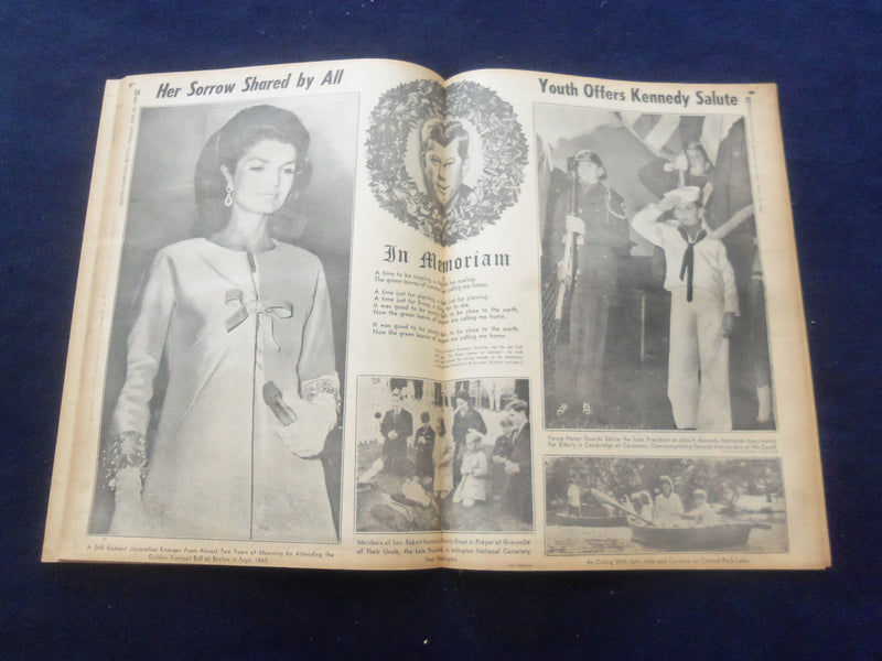 1965 NOV 22 BOSTON RECORD AMERICAN NEWSPAPER- 2 YEARS AFTER JFK KILLED -NP 6304