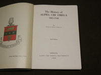 1948 THE HISTORY OF ALPHA CHI OMEGA 1885-1948 BOOK - 6TH EDITION - KD 6241