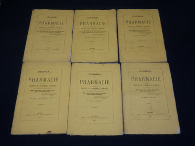 1877 JOURNAL DE PHARMACIE FRENCH MAGAZINE LOT OF 7 ISSUES - WR 106A