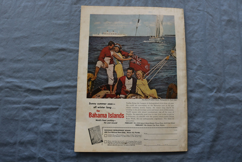 1961 DECEMBER YACHTING MAGAZINE - RACING AND CRUISING COVER - E 9441