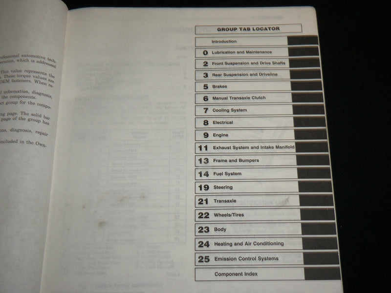 1992 CHRYSLER VAN/WAGON FWD & AWD SERVICE MANUAL - 25 SECTIONS - R 703S